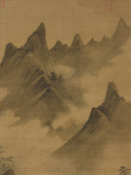 明趙左寒江草閣　軸