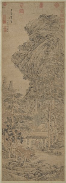 明沈士充天香書屋圖　軸