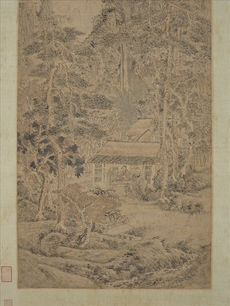 明沈士充天香書屋圖　軸