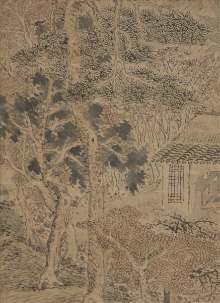 明沈士充天香書屋圖　軸