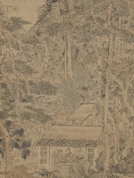 明沈士充天香書屋圖　軸