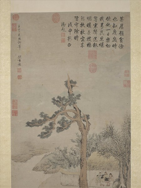 明劉原起歲朝豐樂圖　軸