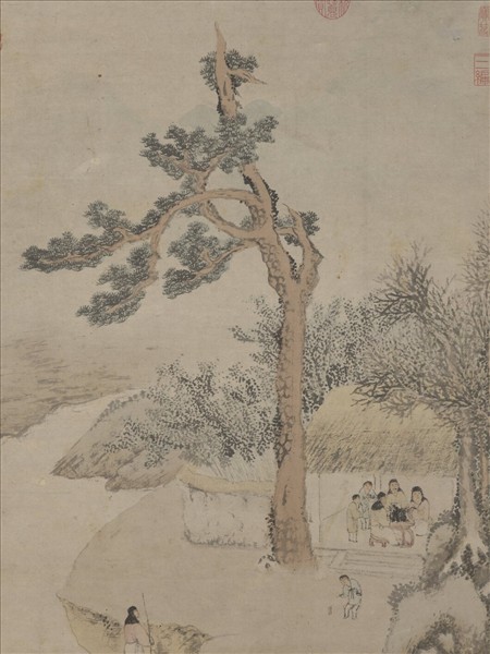 明劉原起歲朝豐樂圖　軸