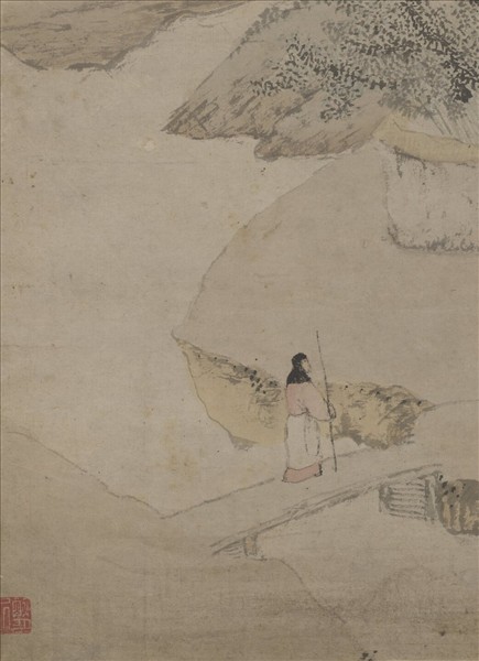 明劉原起歲朝豐樂圖　軸