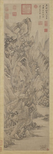 明侯懋功倣元人筆意　軸