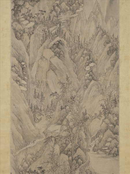 明侯懋功倣元人筆意　軸