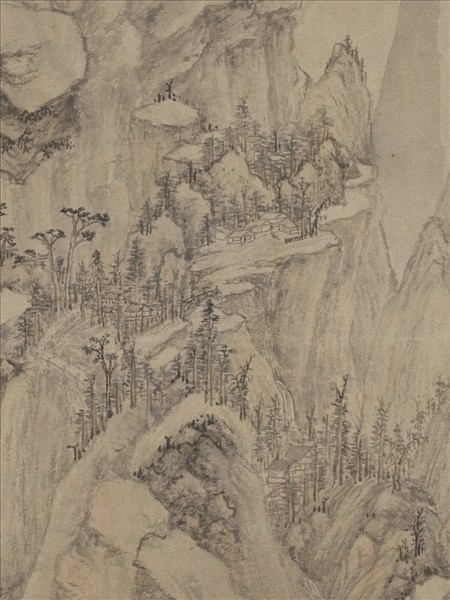 明侯懋功倣元人筆意　軸