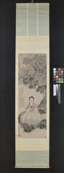 明丁雲鵬畫釋迦牟尼佛　軸