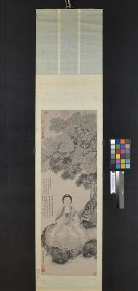 明丁雲鵬畫釋迦牟尼佛　軸