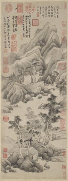 明董其昌葑涇訪古圖　軸