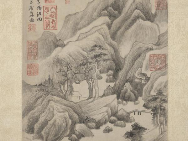 明董其昌葑涇訪古圖　軸