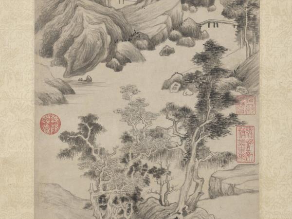 明董其昌葑涇訪古圖　軸