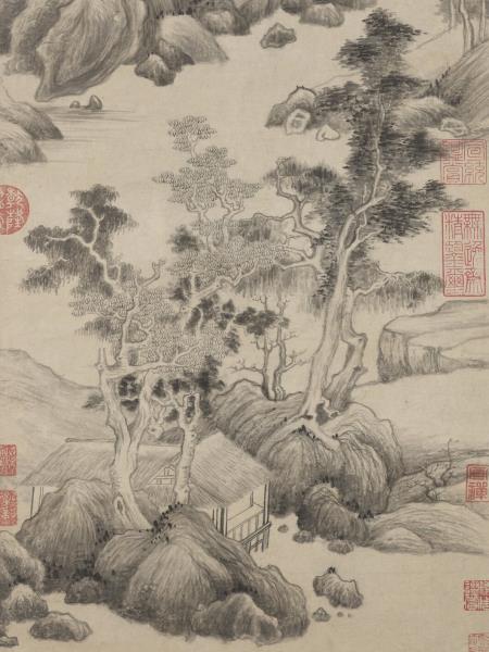 明董其昌葑涇訪古圖　軸