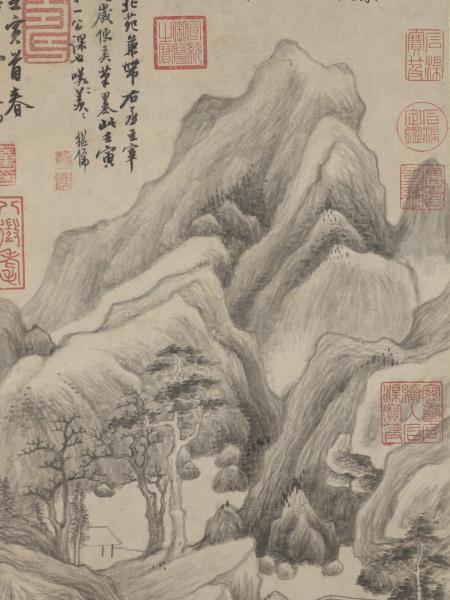 明董其昌葑涇訪古圖軸- 故宮