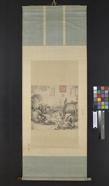 明董其昌秋林書屋圖　軸