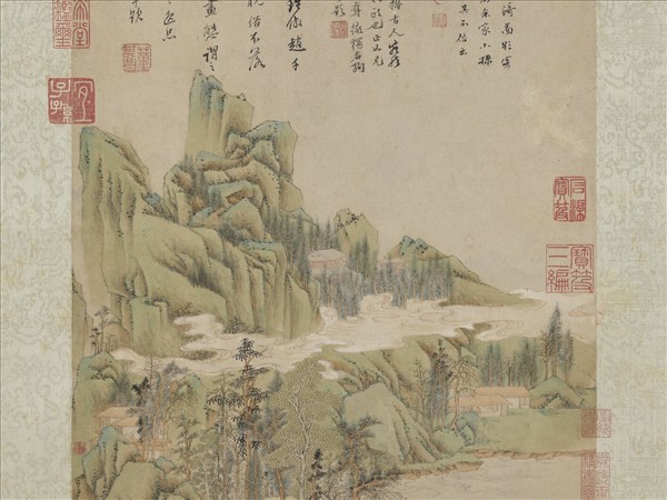 明顧懿德春綺圖　軸