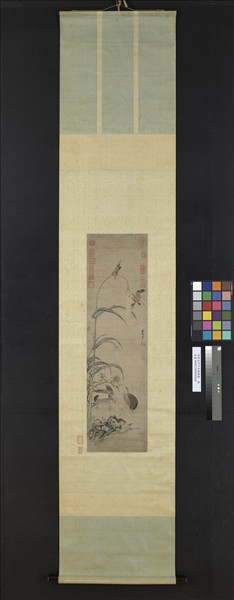 明唐志尹平安戩穀圖　軸