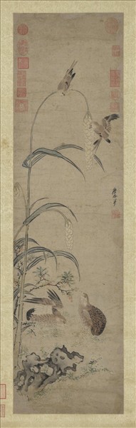 明唐志尹平安戩穀圖　軸