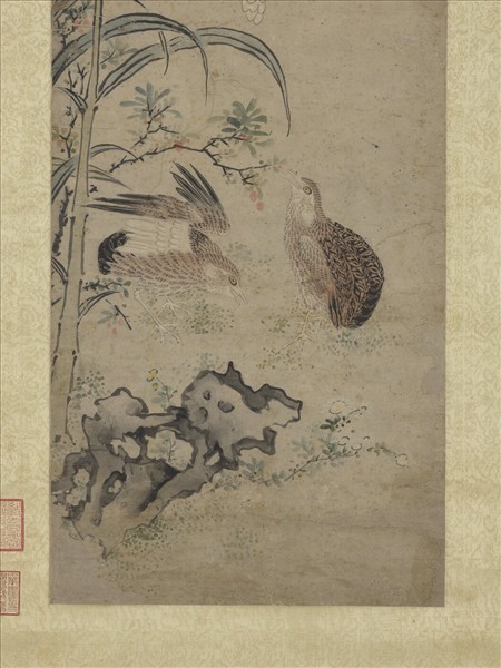 明唐志尹平安戩穀圖　軸