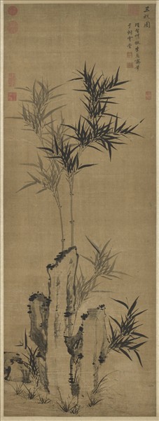 明項聖謨三祝圖　軸