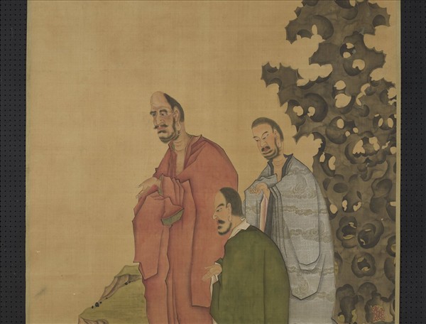 明陳洪綬蓮池應化圖　軸