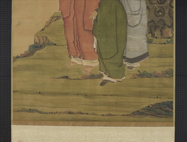 明陳洪綬蓮池應化圖　軸