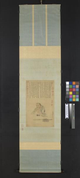 明陳洪綬布袋和尚像　軸