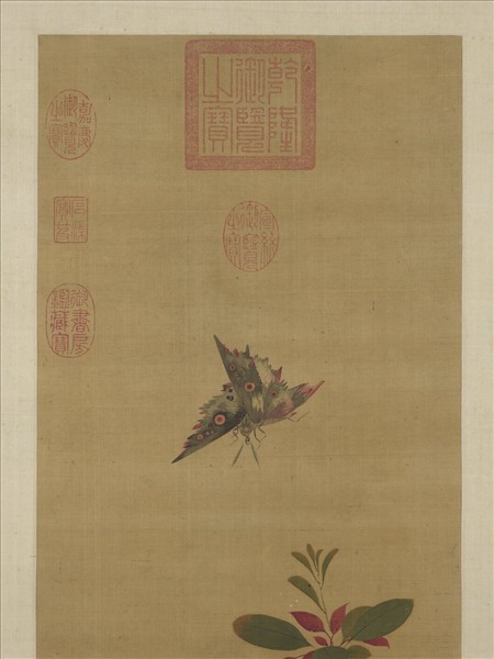 明陳洪綬花蝶寫生　軸