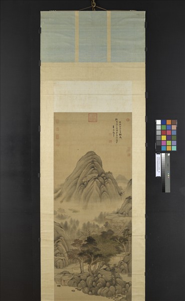 清顧大申秋日山居圖　軸