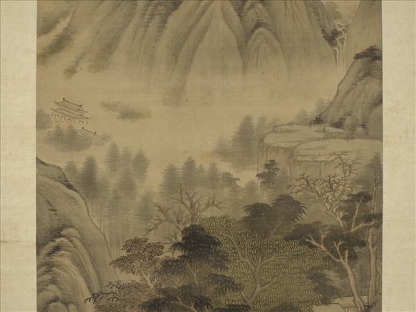 清顧大申秋日山居圖　軸