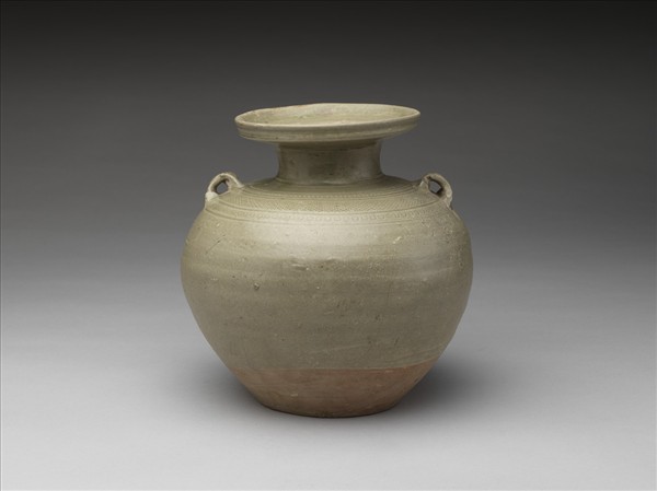 青瓷雙繫盤口壺