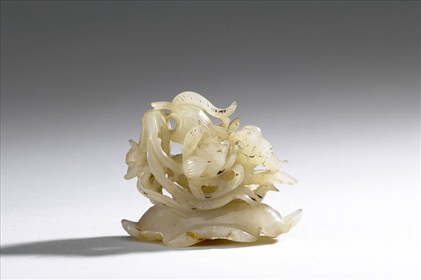 鴛鴦荷葉紋玉頂