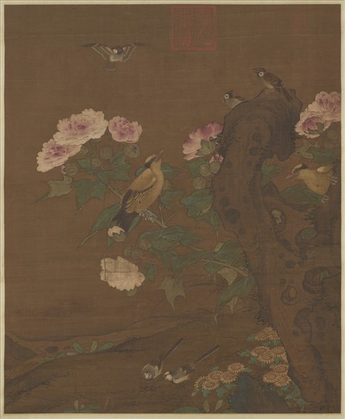 五代南唐徐熙蓉雀　軸