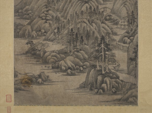 五代南唐董源夏山深遠　軸