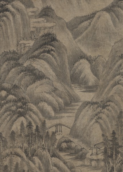 五代南唐董源夏山深遠　軸