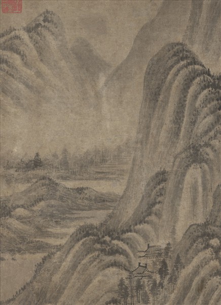 五代南唐董源夏山深遠　軸