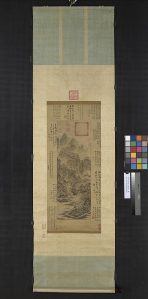 五代南唐巨然富春山圖　軸