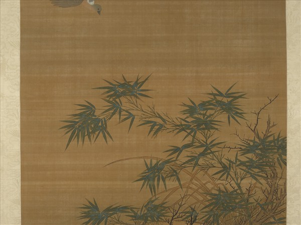 五代後蜀黃筌竹林鵓鴿圖　軸