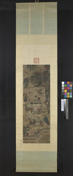 宋劉松年琴書樂志圖　軸