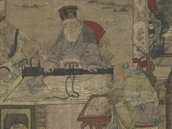 宋劉松年琴書樂志圖　軸