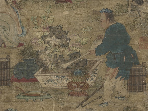 宋劉松年琴書樂志圖　軸