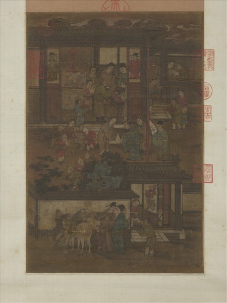 宋李嵩歲朝圖　軸