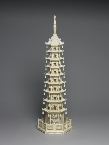 象牙雕九層塔