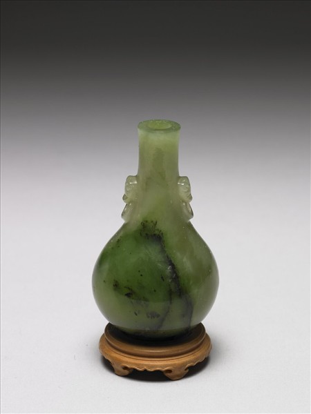 玉雙獸首銜環瓶