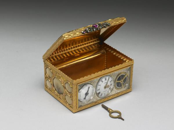 嵌寶石鐘錶盒