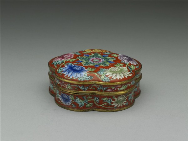 銅胎畫琺瑯盒