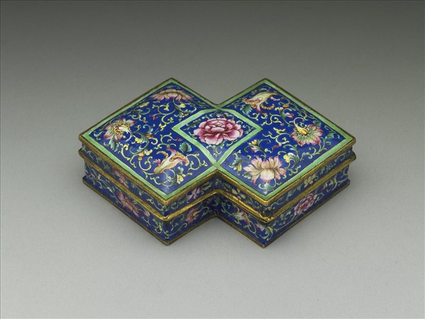 銅胎畫琺瑯盒