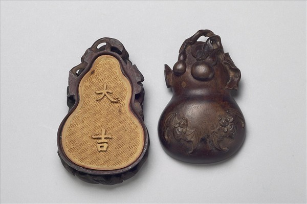 檀木雕福祿大吉香佩