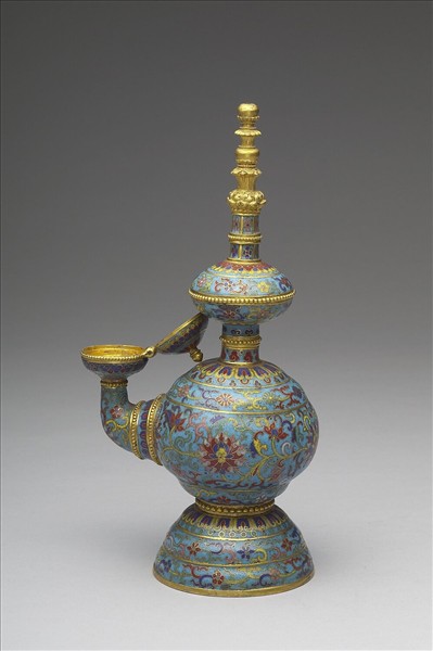 掐絲琺瑯奔巴壺