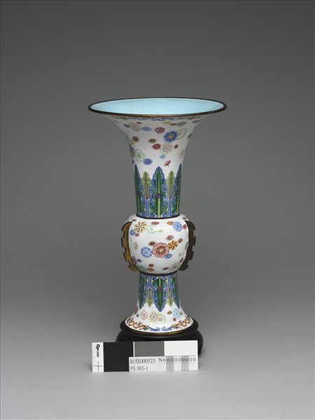 銅胎畫琺瑯花觚- 故宮